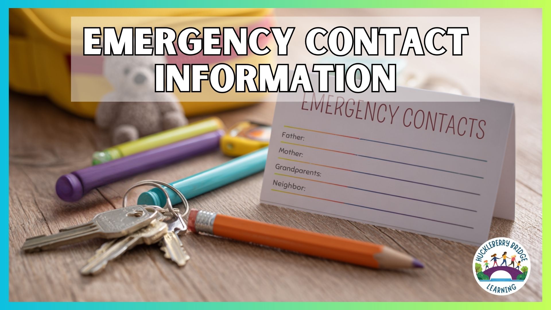 Title Image for Emergency Contact Information life skills video