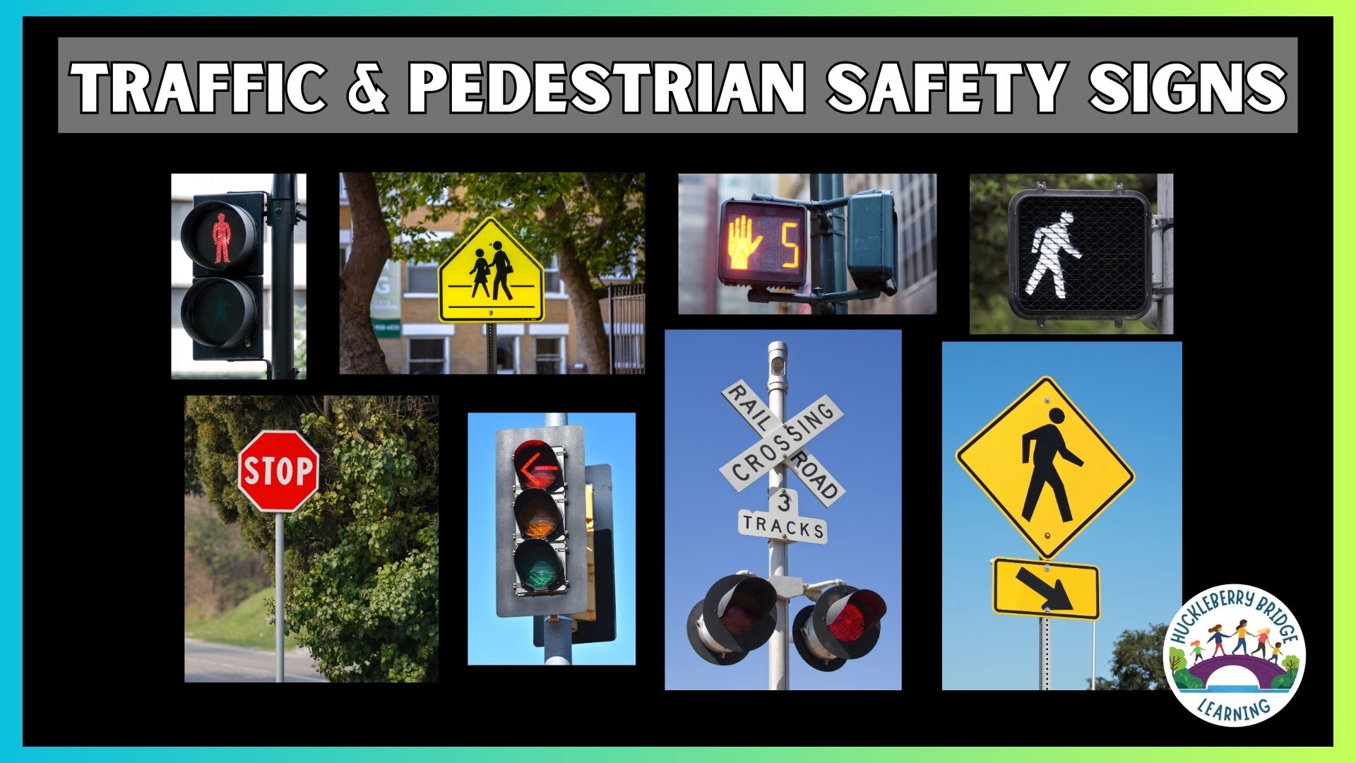 Title Image for traffic and pedestrian safety signs